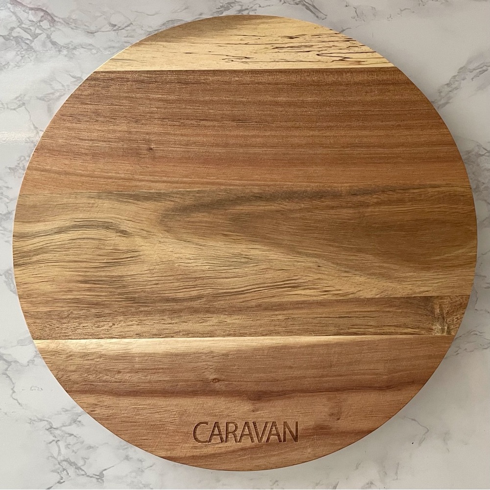 Lazy Susan Acacia Wood 10.8” Round NWT - Picture 2 of 10